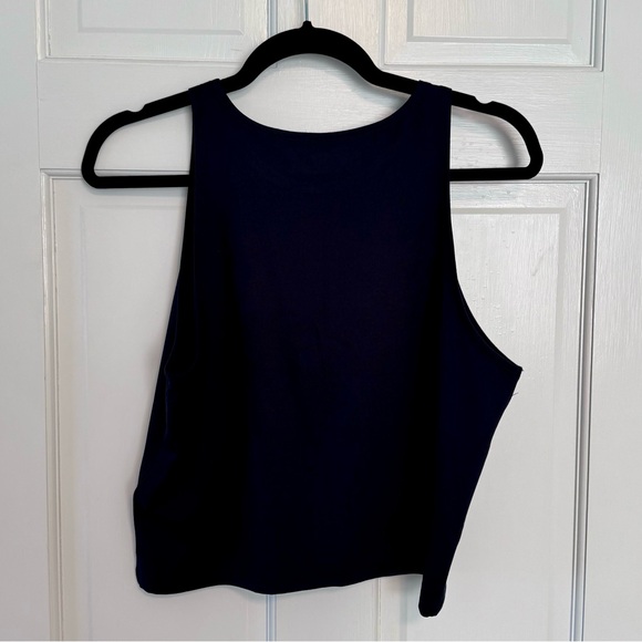Abercrombie & Fitch | Cropped High-Neck Tank, Black, Size XL - NWT - Picture 2 of 6
